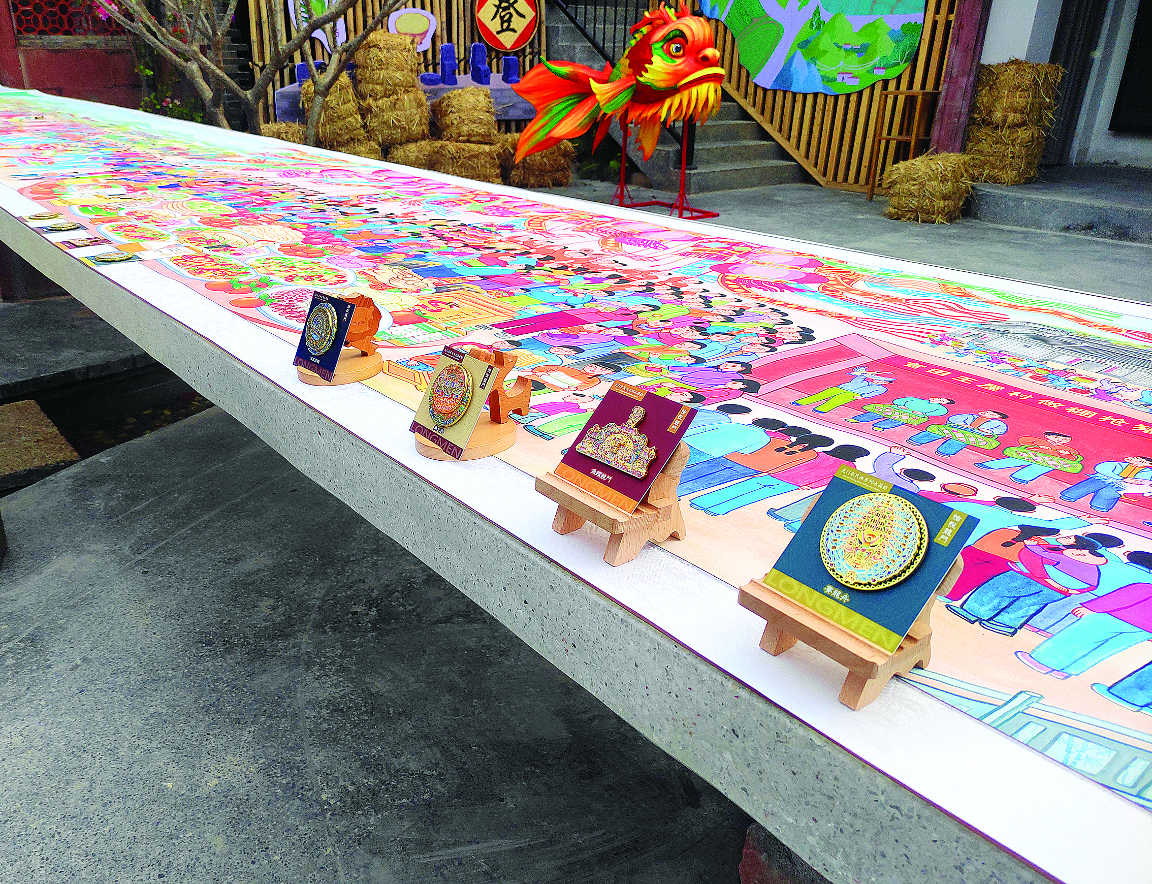 非遗艺术化身文创产品！龙门农民画系列冰箱贴亮相